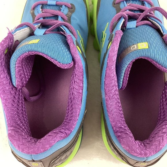 G-Defy Gravity Defyer Shoes Womens Size 8.5 Blue Veroshock Trampoline Technology - Picture 10 of 16